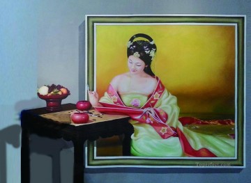 ファンタジー Painting - 中国の乙女 3D